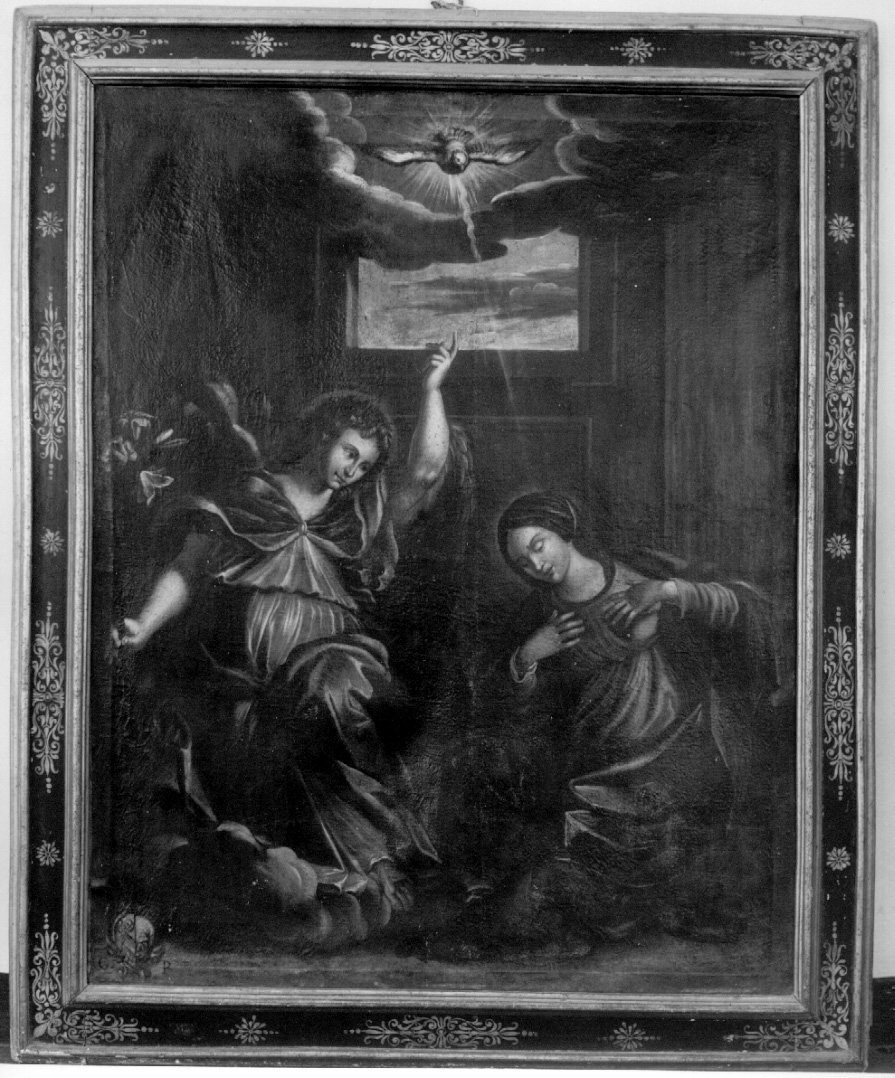 Annunciazione (dipinto, opera isolata) - ambito umbro-laziale (seconda metà sec. XVII)