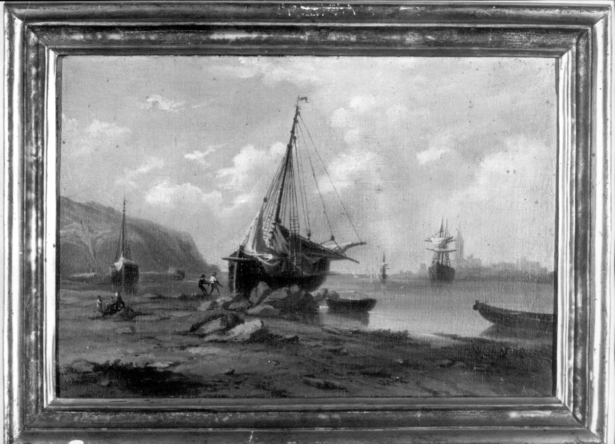 paesaggio marino (dipinto, opera isolata) - ambito Italia nord-orientale (prima metà sec. XIX)