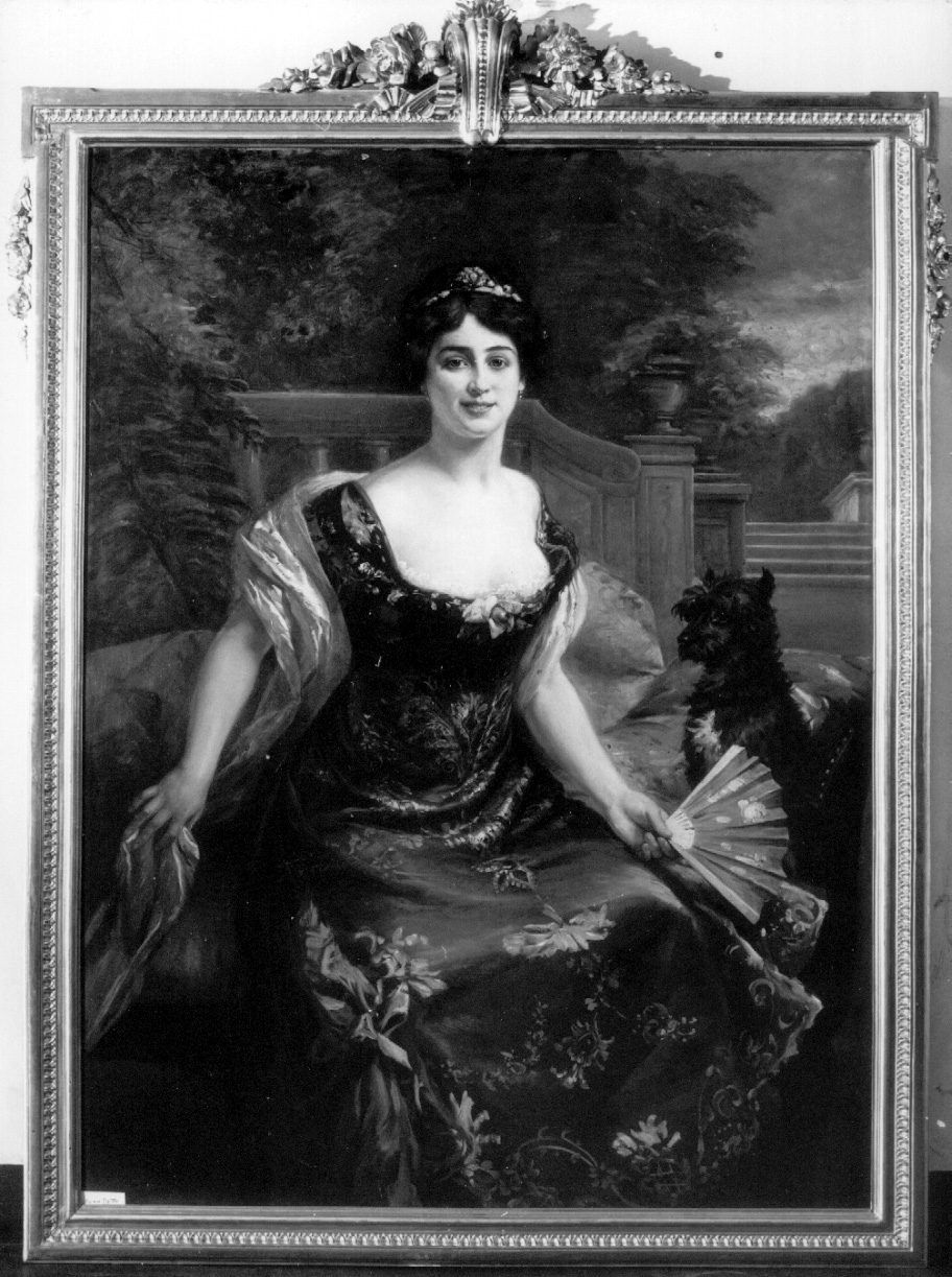 ritratto di donna (dipinto, opera isolata) di Detti Cesare (sec. XX)