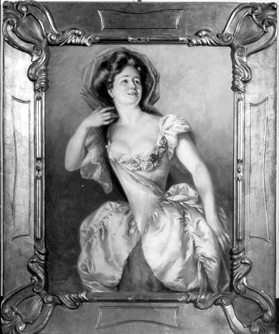 giovane donna (dipinto, opera isolata) di Detti Cesare (fine/inizio secc. XIX/ XX)