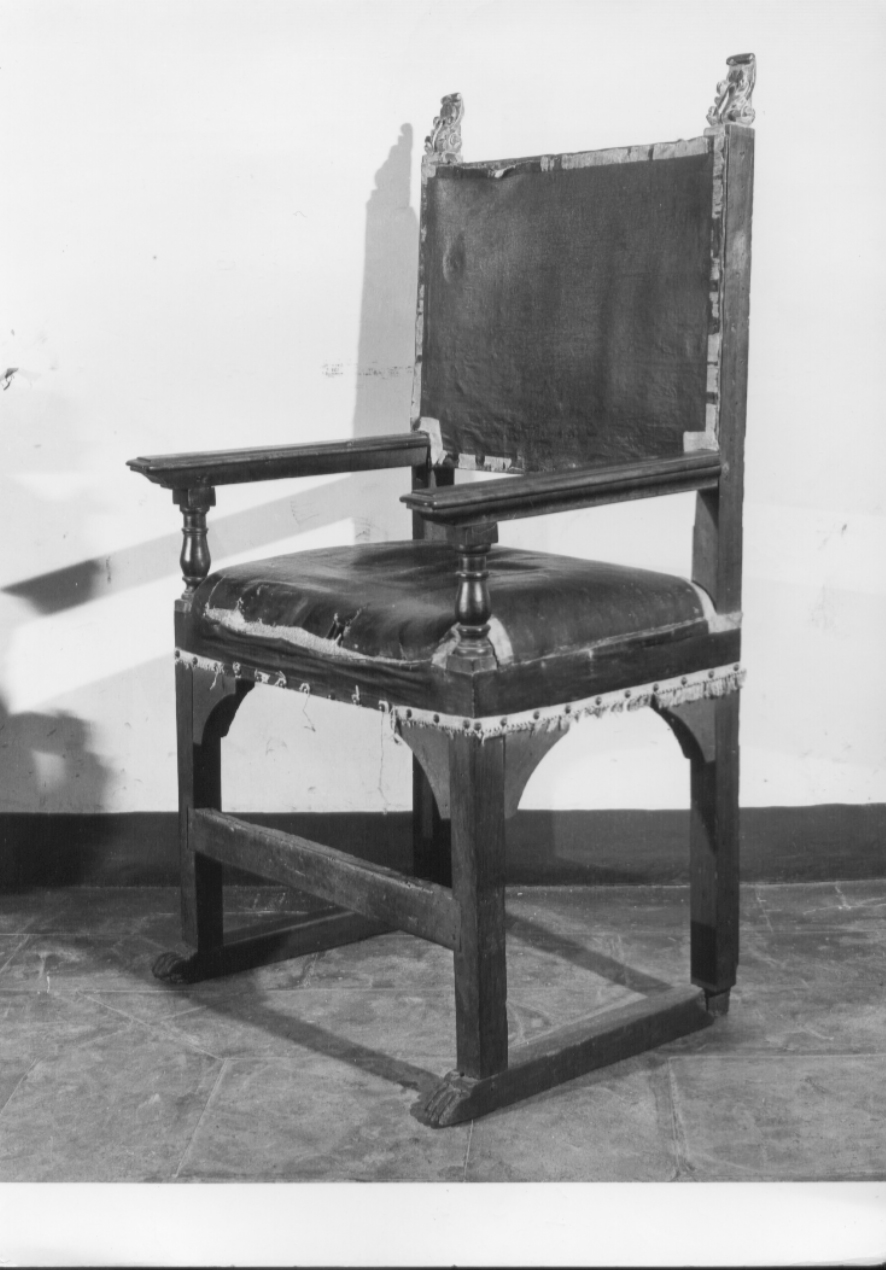 poltrona, opera isolata - bottega umbra (sec. XVII)