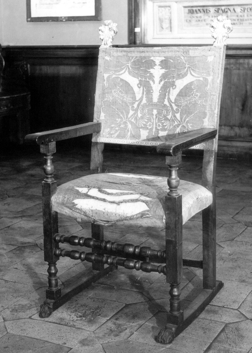 seggiolone, opera isolata - bottega Italia centrale (sec. XVII)