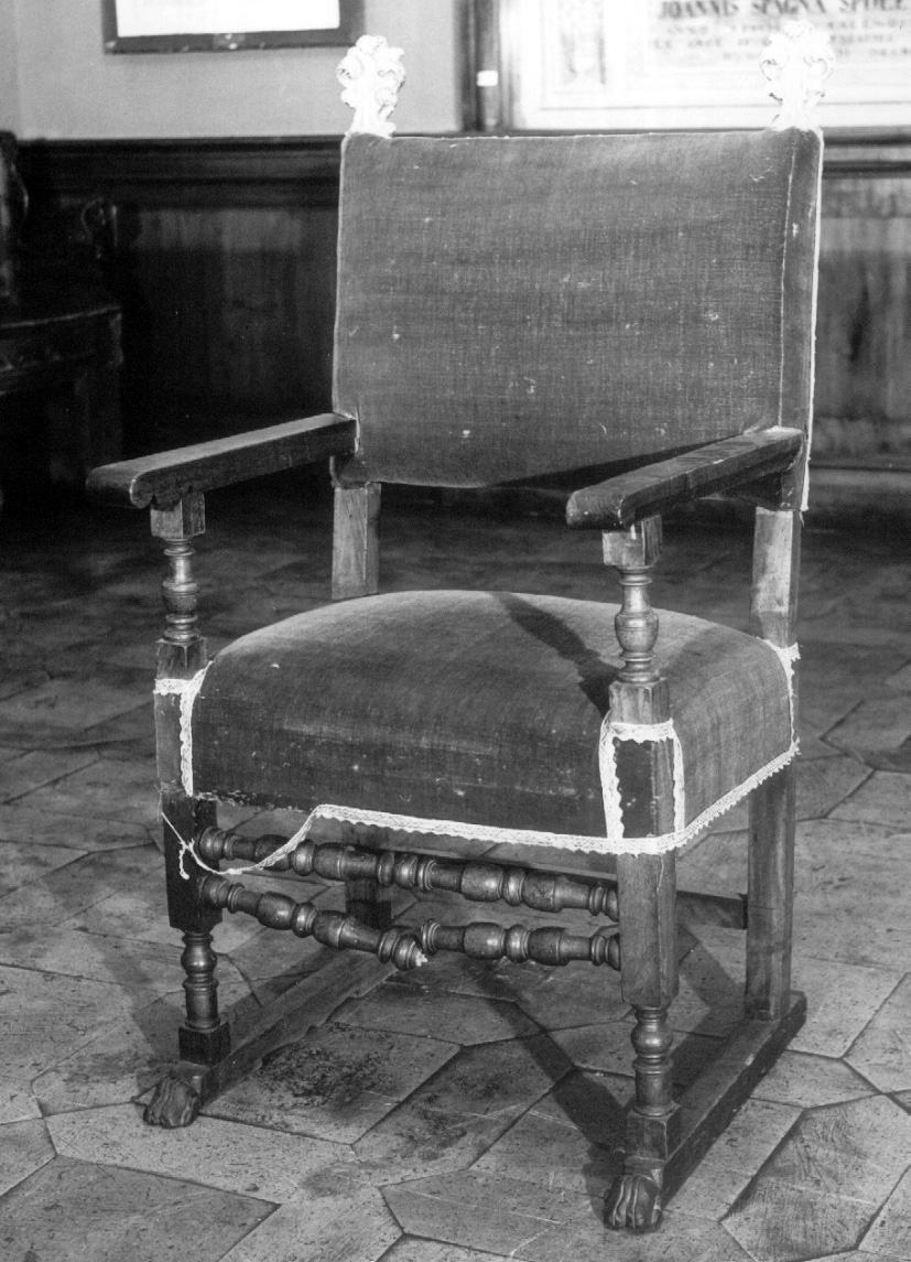 seggiolone, coppia - bottega Italia centrale (sec. XVII)