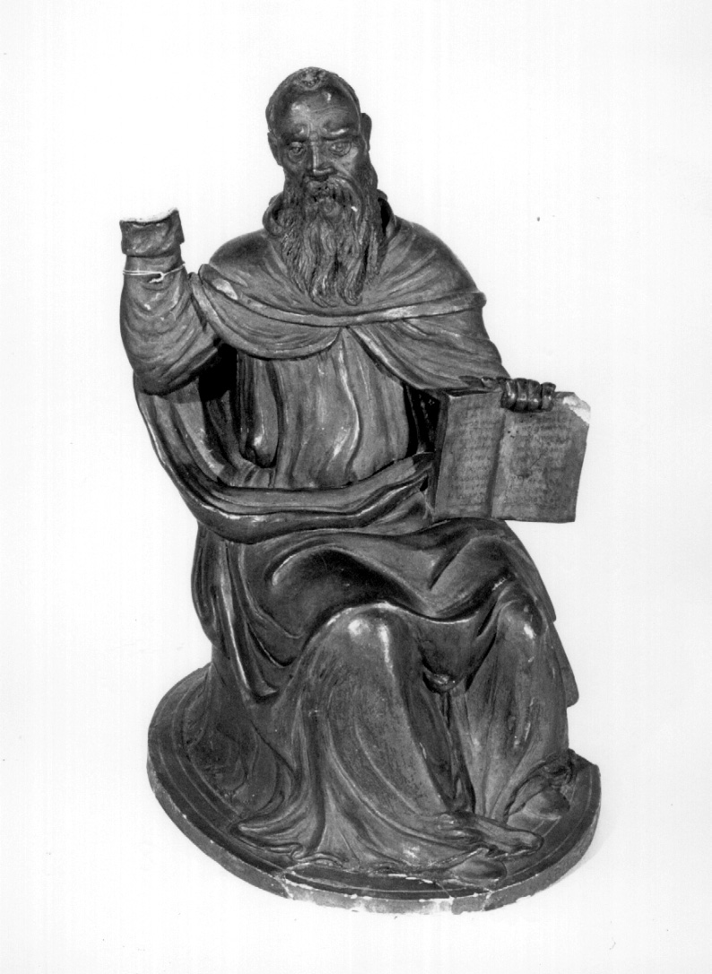 Sant'Antonio Abate (statuetta, opera isolata) di Fra Angelo da Martano (fine sec. XVI)