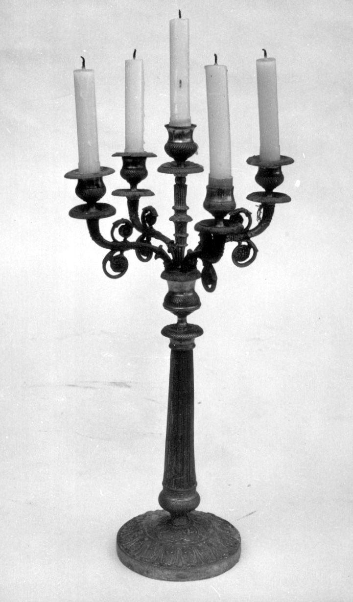 candeliere, coppia - bottega Italia centrale (seconda metà sec. XIX)