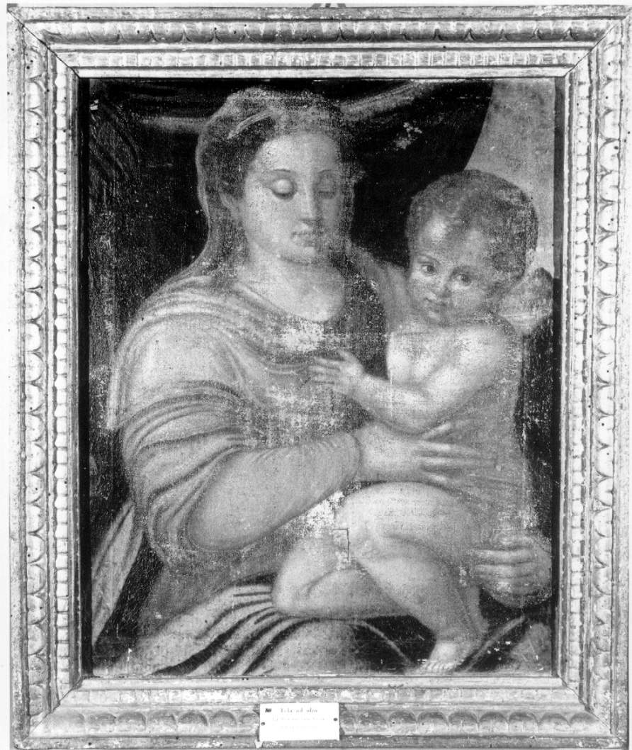 Madonna con Bambino (dipinto, opera isolata) - ambito fiorentino (metà sec. XVI)
