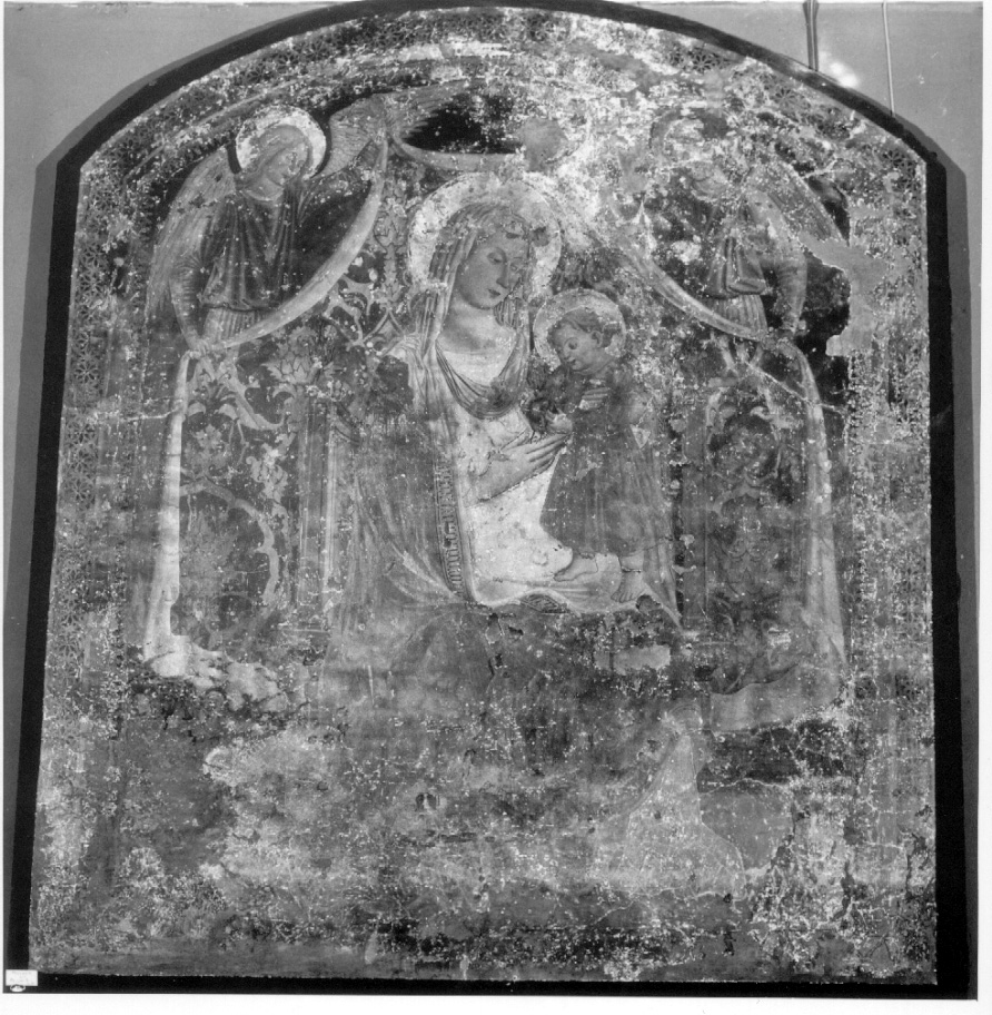 Madonna con Bambino in trono (dipinto, opera isolata) di Zabolino Jacopo (attribuito) (seconda metà sec. XV)