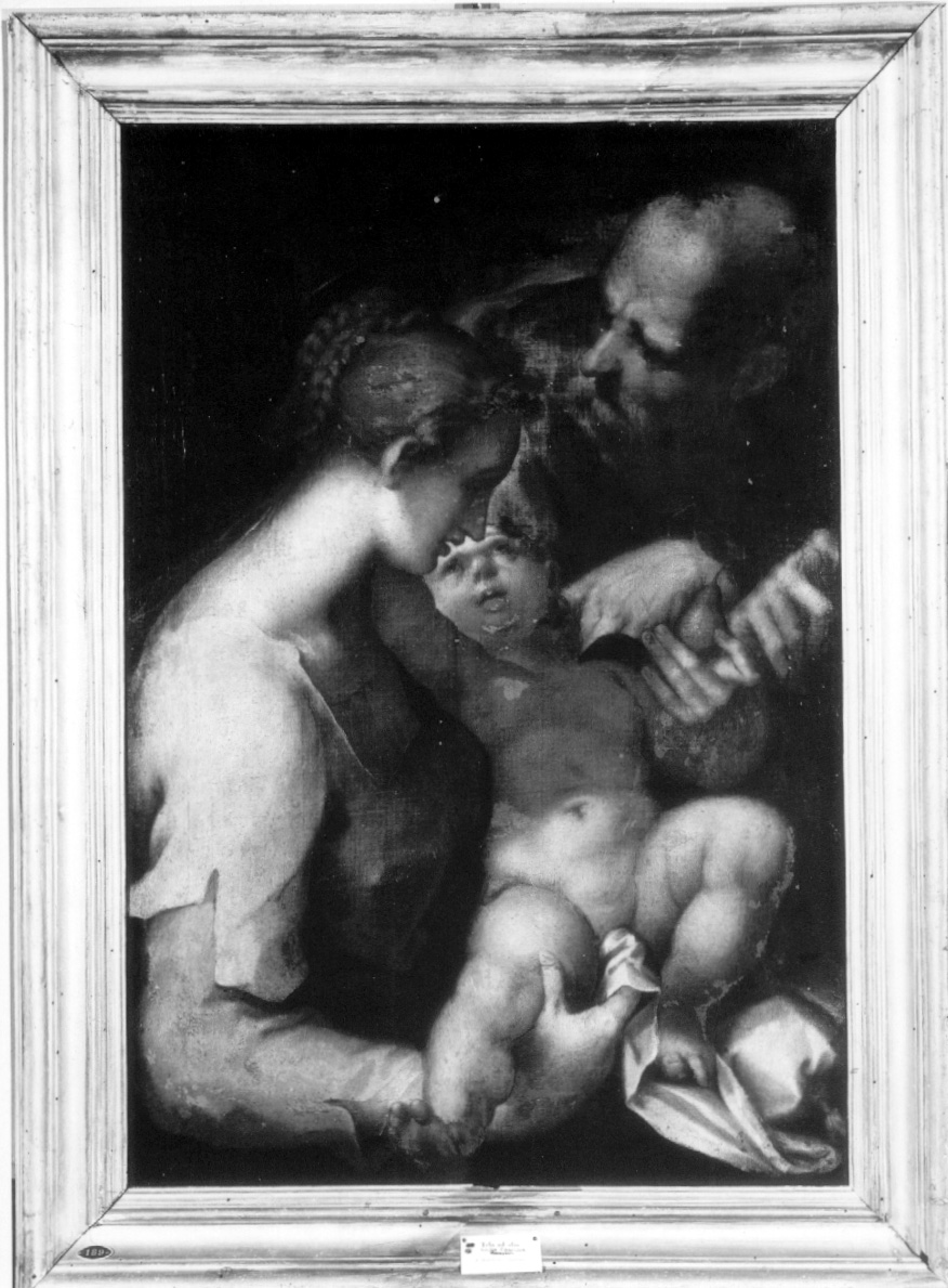 Sacra Famiglia (dipinto, opera isolata) di Spranger Bartholomaeus (attribuito) (seconda metà sec. XVI)