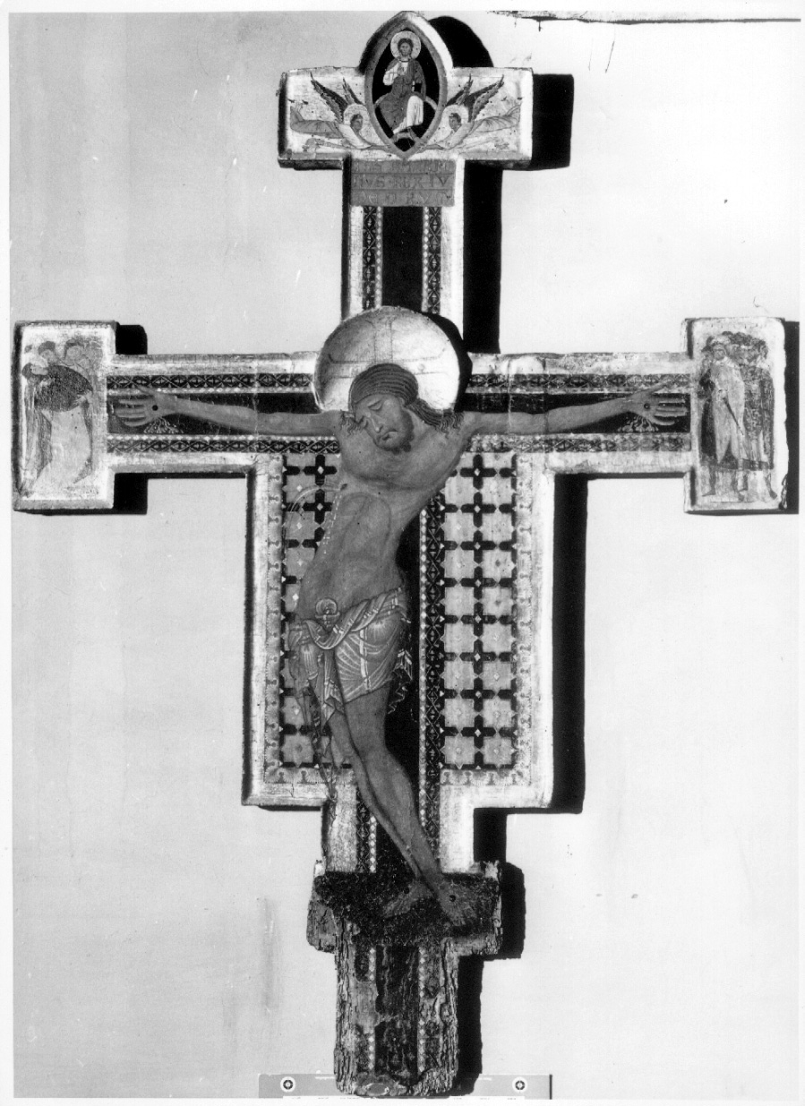 Cristo crocifisso (croce dipinta, insieme) - ambito umbro (terzo quarto sec. XIII)