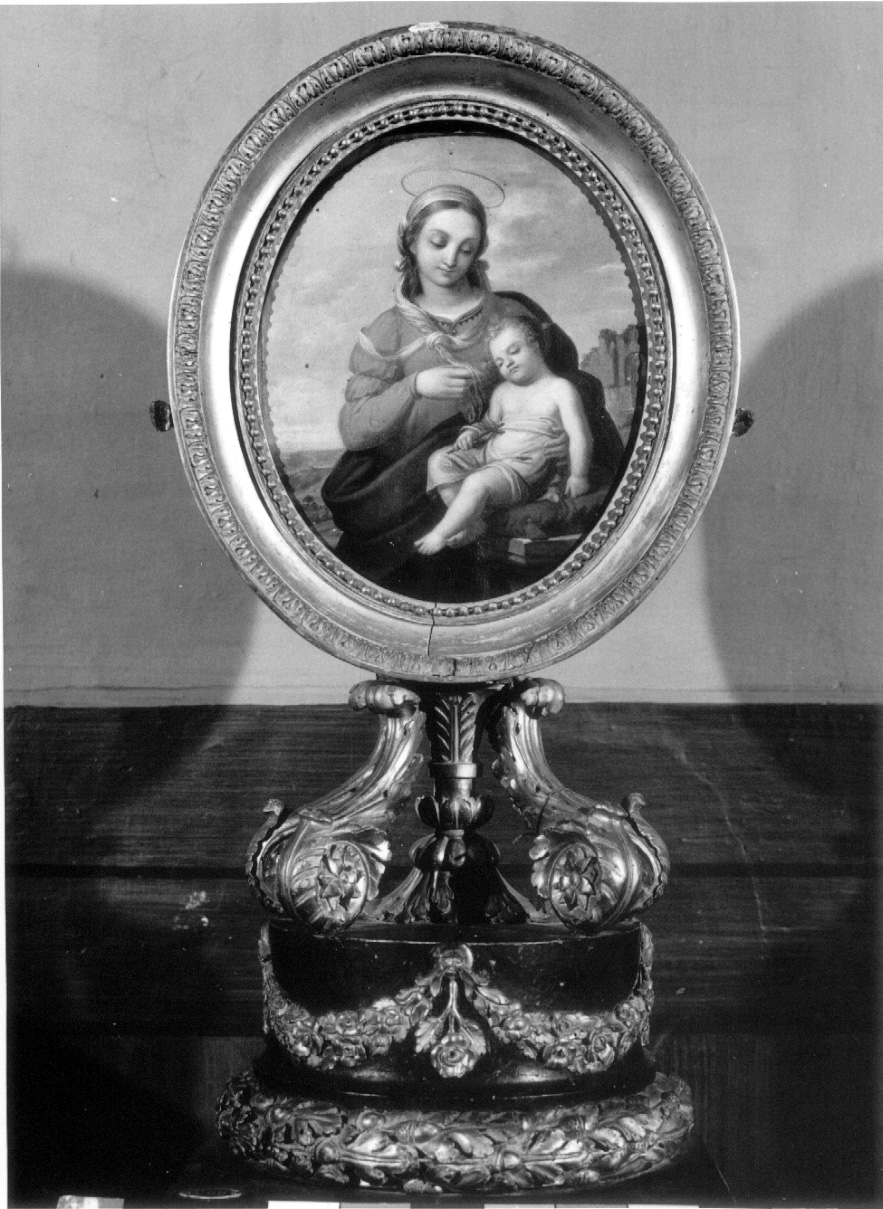 Madonna con Bambino (quadro d'altare, insieme) - ambito Italia centrale (prima metà sec. XIX)