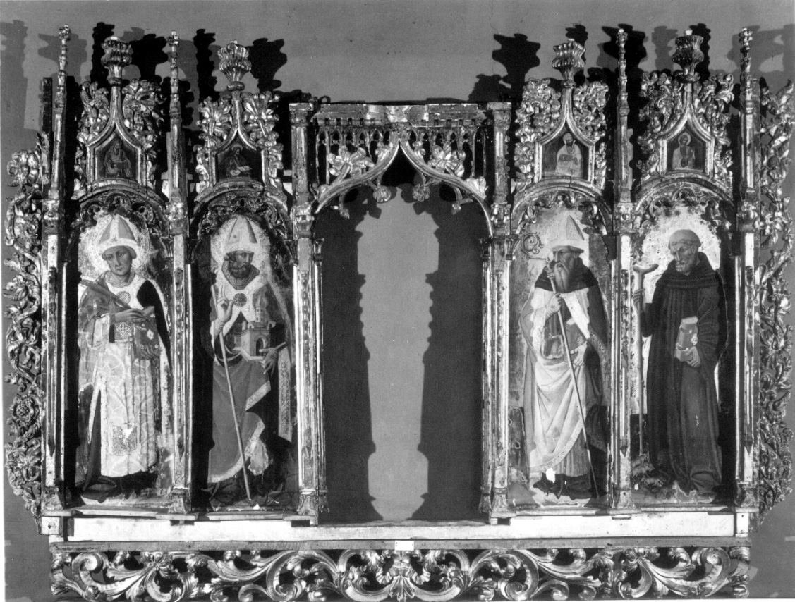 Santi (scomparto di polittico, insieme) di Nicola di Ulisse da Siena (attribuito) (sec. XV)