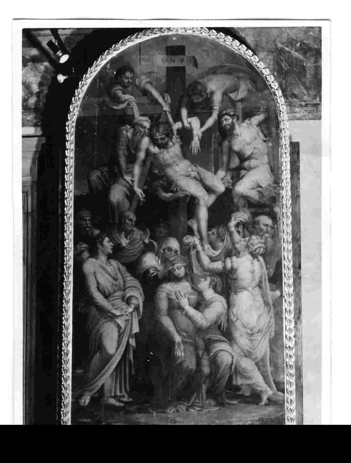 deposizione (dipinto, elemento d'insieme) di Raffaellino del Colle (sec. XVI)