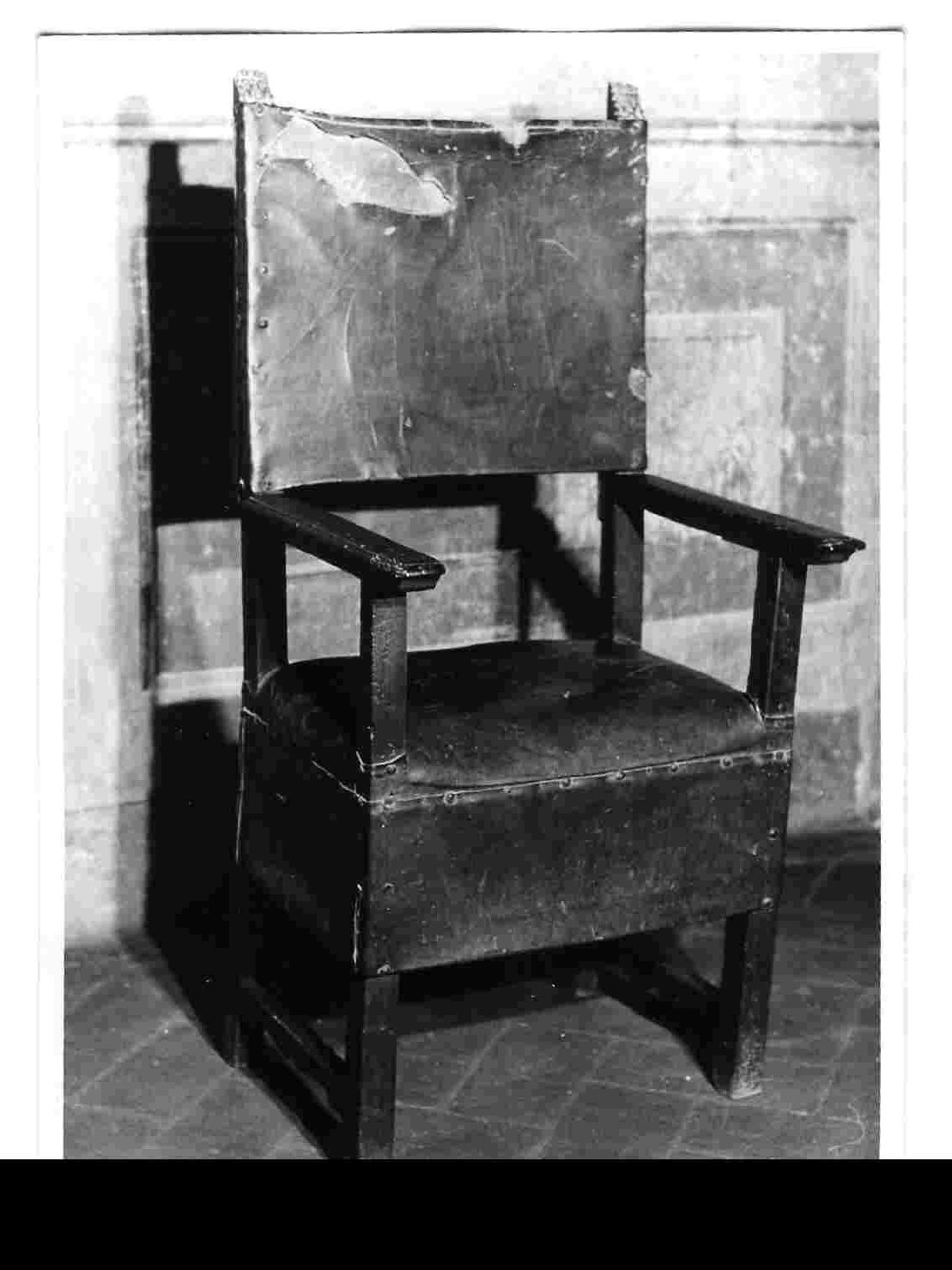 sedia - a braccioli, opera isolata - bottega Italia centrale (fine sec. XVI)