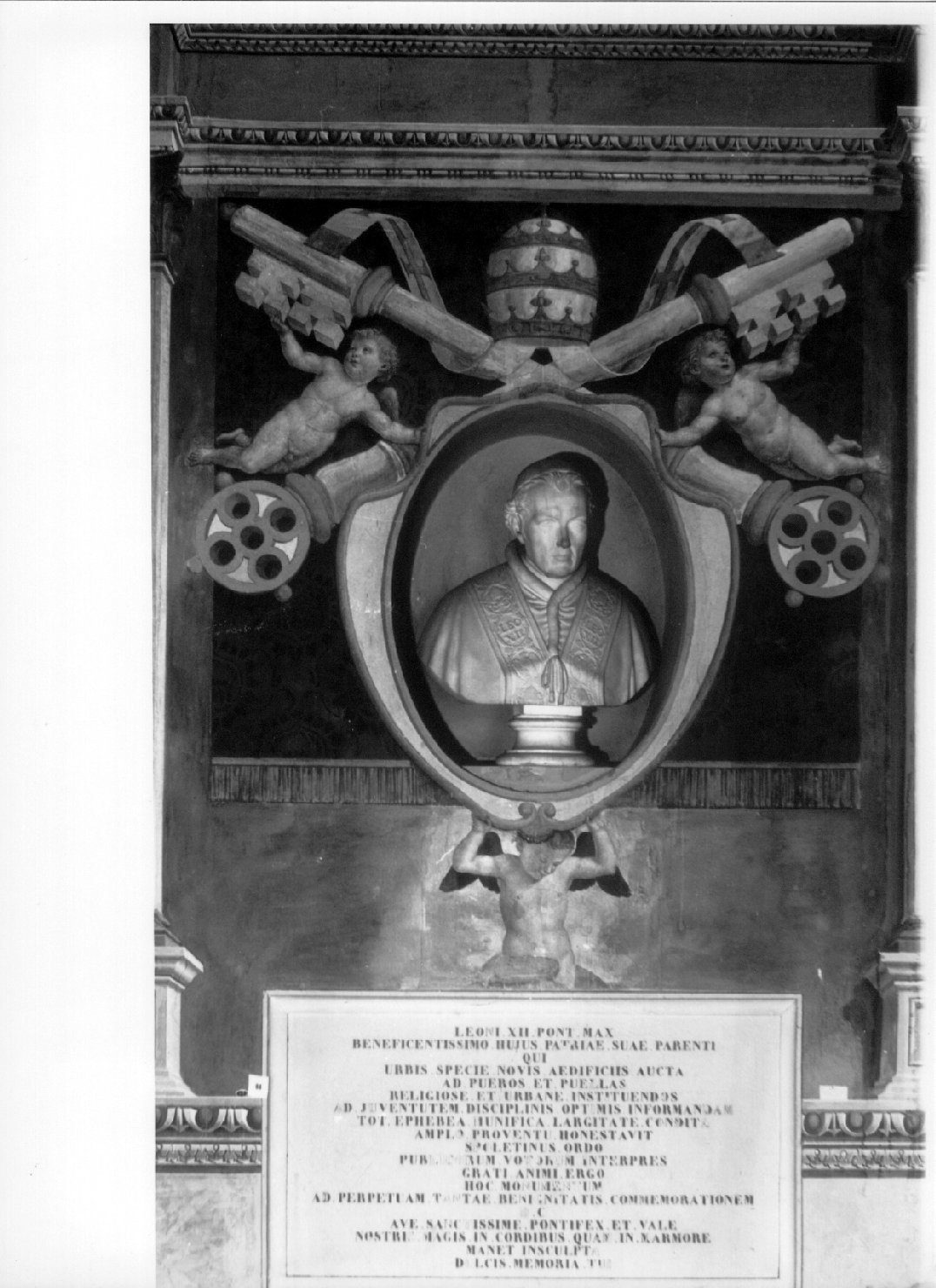 Monumento a Leone XII, ritratto di papa Leone XII (dipinto, elemento d'insieme) di Giovanni di Pietro detto Spagna (attribuito) (primo quarto, secondo quarto sec. XVI, sec. XIX)