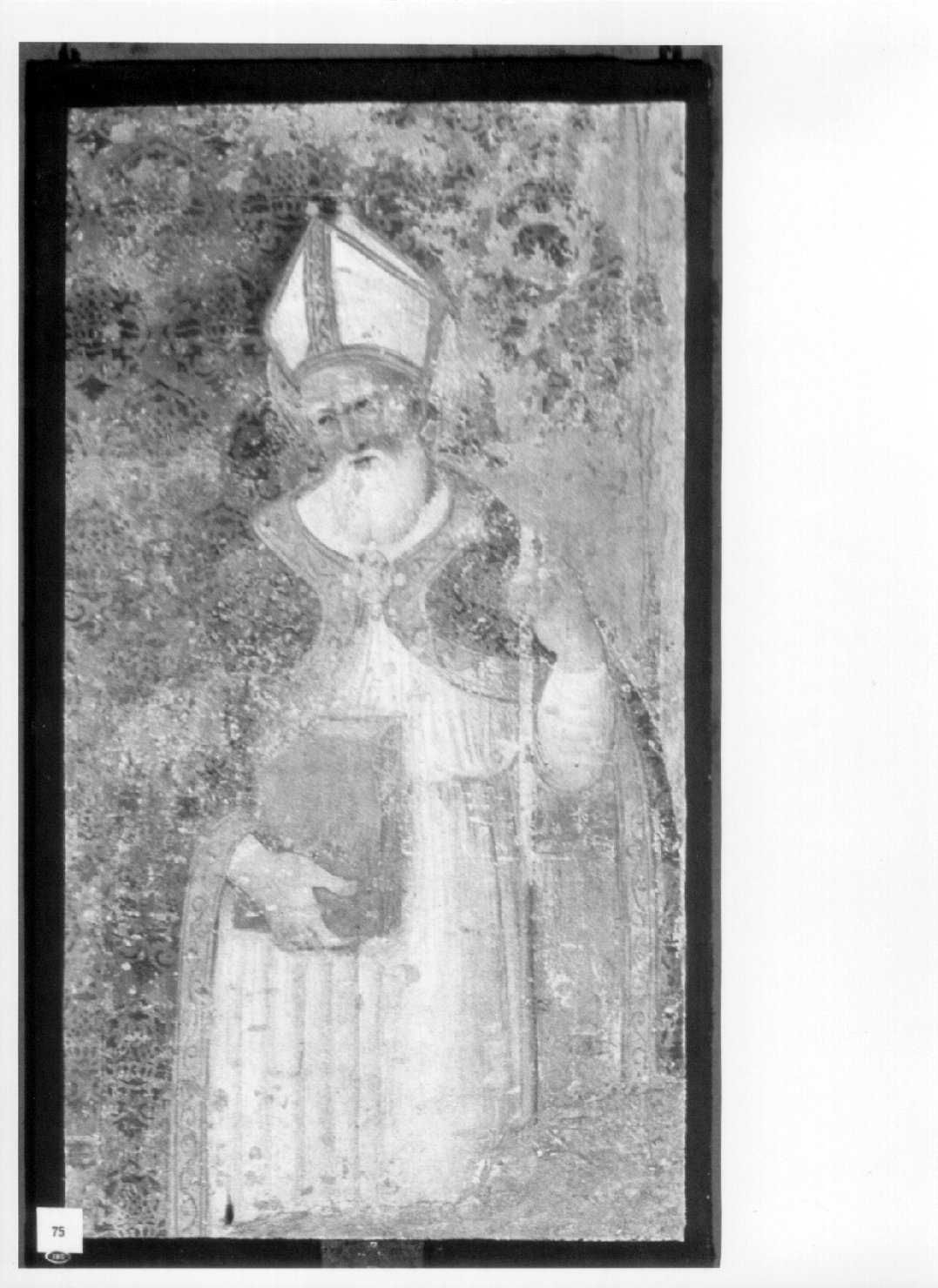 Santo vescovo (dipinto, opera isolata) di Giovanni di Pietro detto Spagna (cerchia) (prima metà sec. XVI)