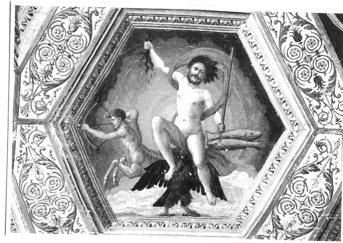 Giove (dipinto, elemento d'insieme) di Filotesio Nicola detto Cola dell'Amatrice (attribuito) (sec. XVI)