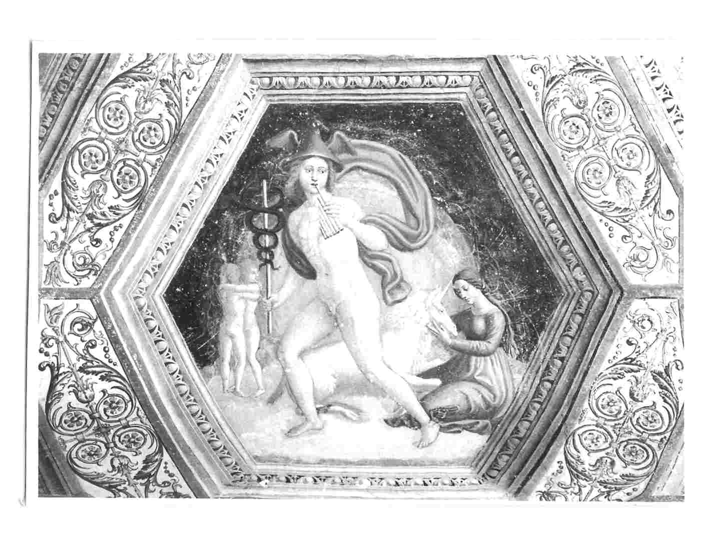 Mercurio (dipinto, elemento d'insieme) di Filotesio Nicola detto Cola dell'Amatrice (attribuito) (sec. XVI)