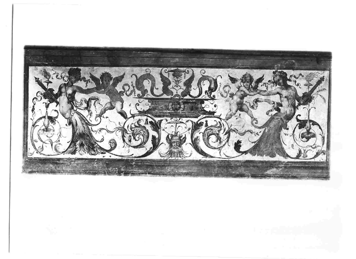 grottesche (dipinto, elemento d'insieme) di Gherardi Cristoforo (prima metà sec. XVI)