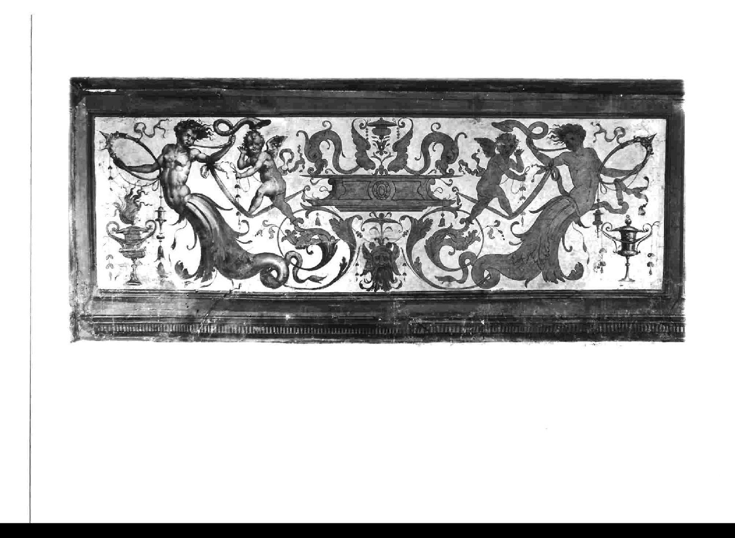 grottesche (dipinto, elemento d'insieme) di Gherardi Cristoforo (prima metà sec. XVI)