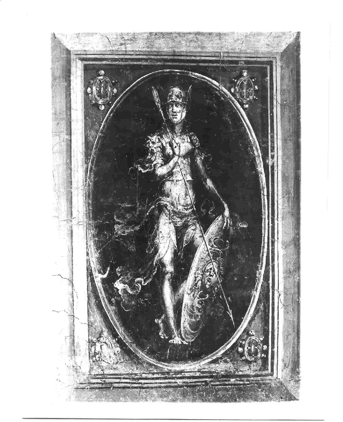 Minerva (dipinto, elemento d'insieme) di Gherardi Cristoforo (prima metà sec. XVI)