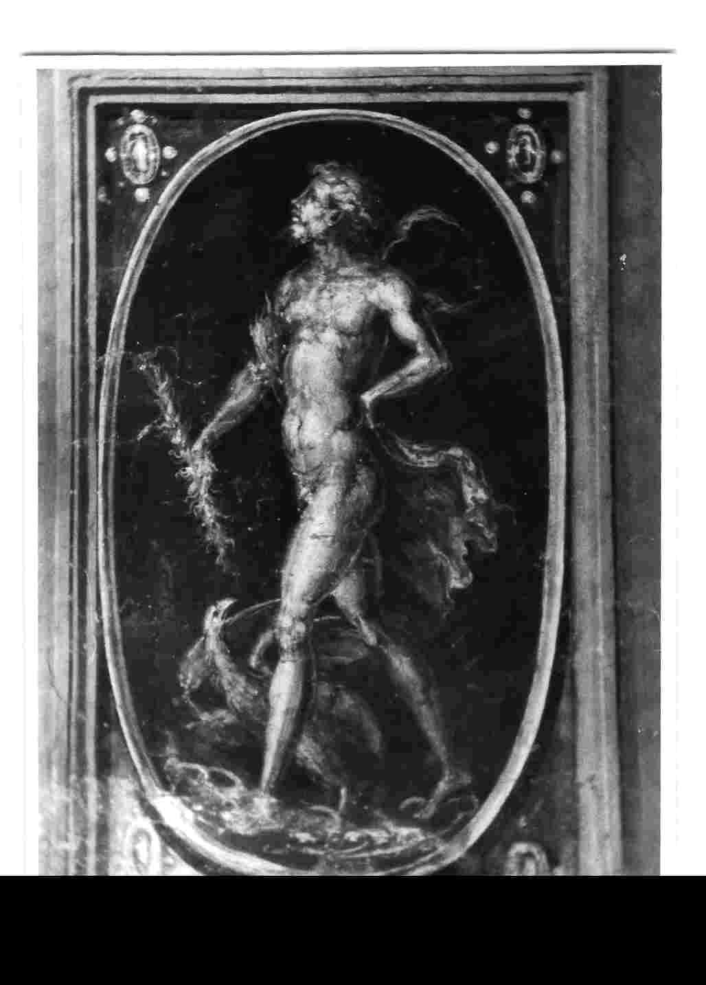 Giove con il fulmine (dipinto, elemento d'insieme) di Gherardi Cristoforo (prima metà sec. XVI)