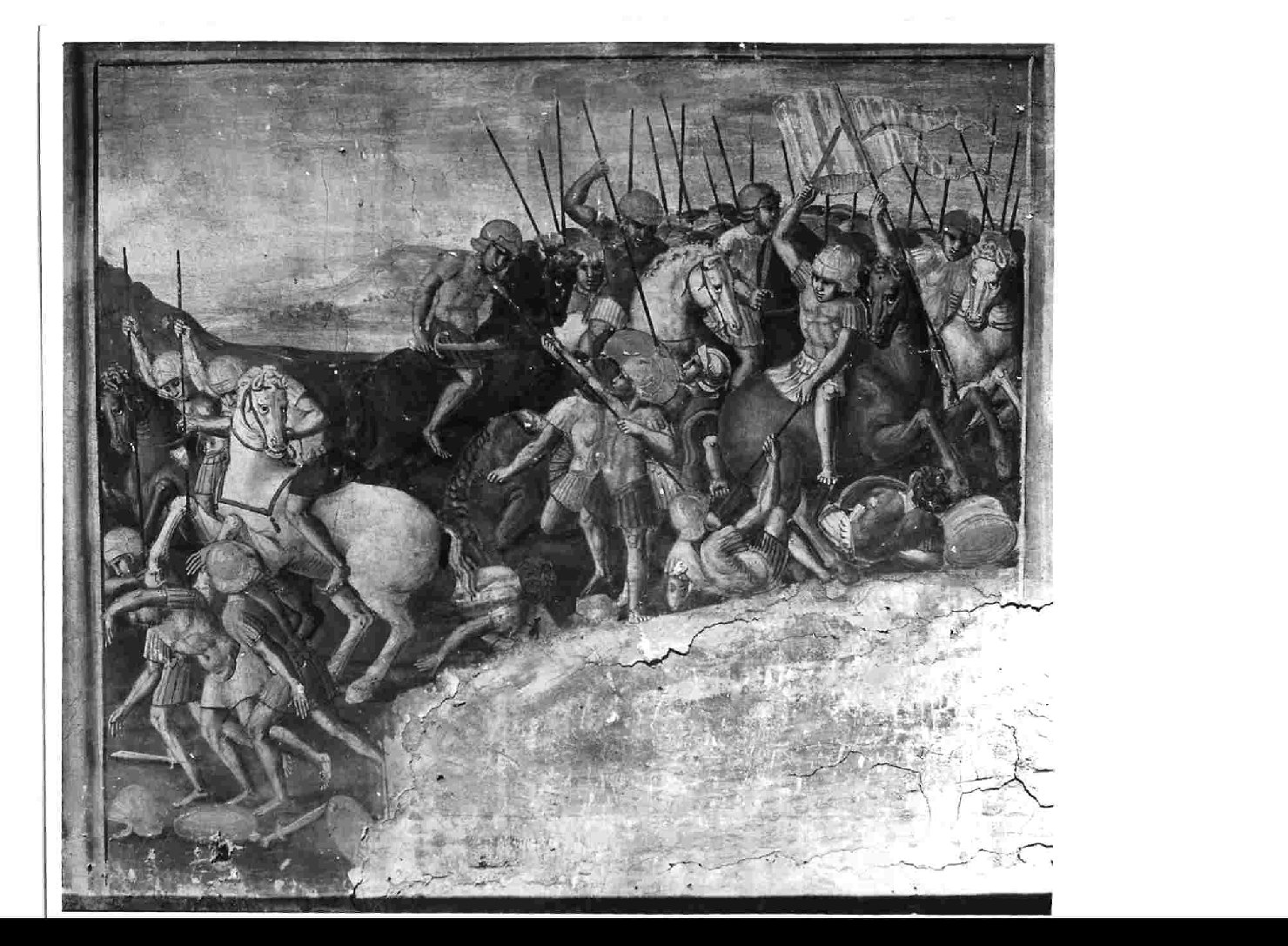 battaglia di Zama (dipinto, elemento d'insieme) di Filotesio Nicola detto Cola dell'Amatrice (bottega) (prima metà sec. XVI)
