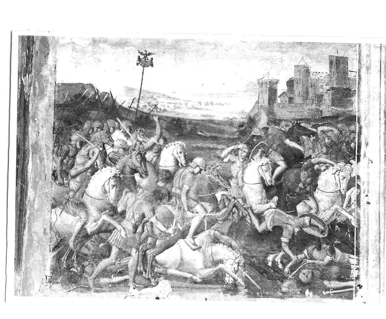 battaglia di Munda (dipinto, elemento d'insieme) di Filotesio Nicola detto Cola dell'Amatrice (bottega) (sec. XVI)