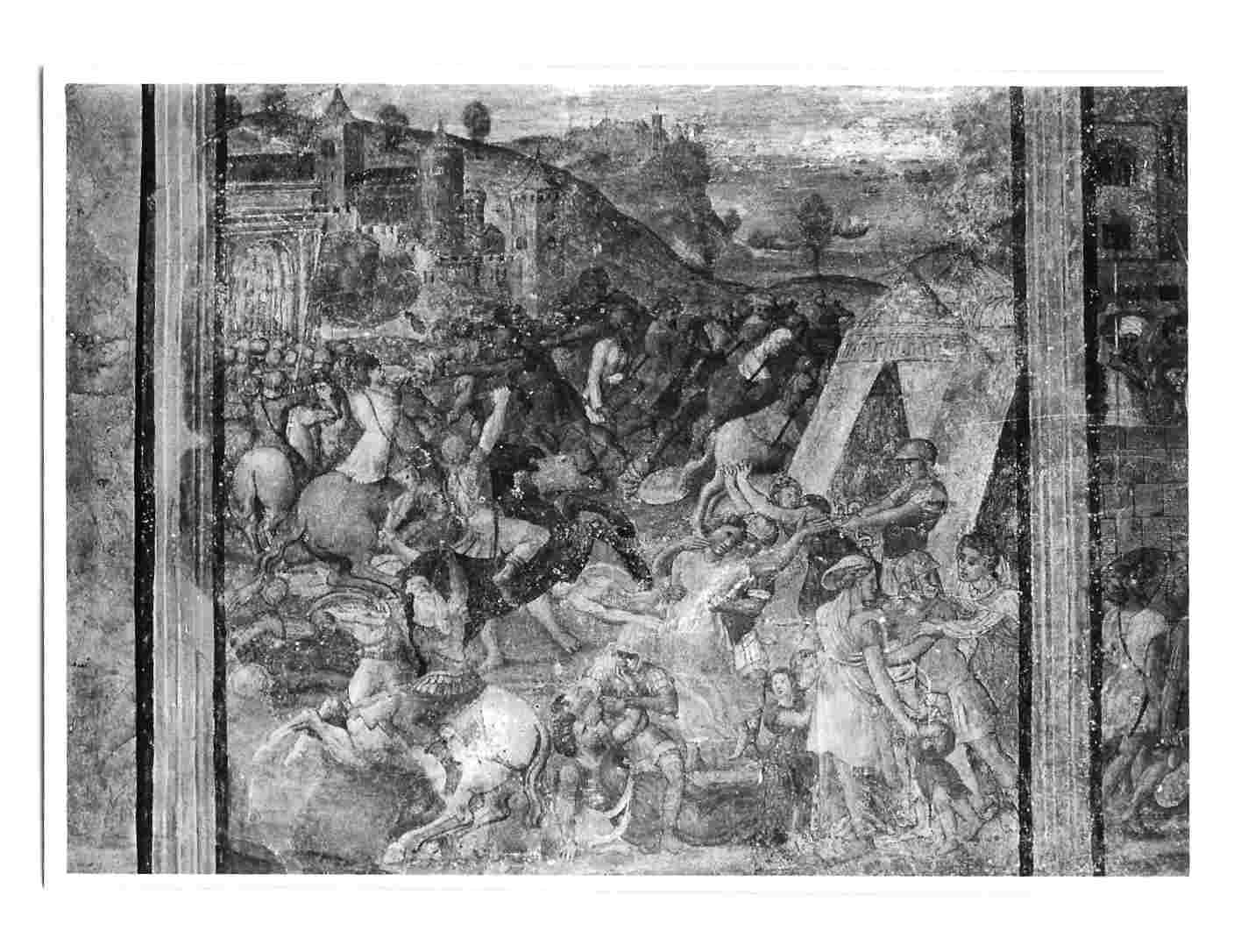 battaglia di Isso (dipinto, elemento d'insieme) di Filotesio Nicola detto Cola dell'Amatrice (bottega) (prima metà sec. XVI)