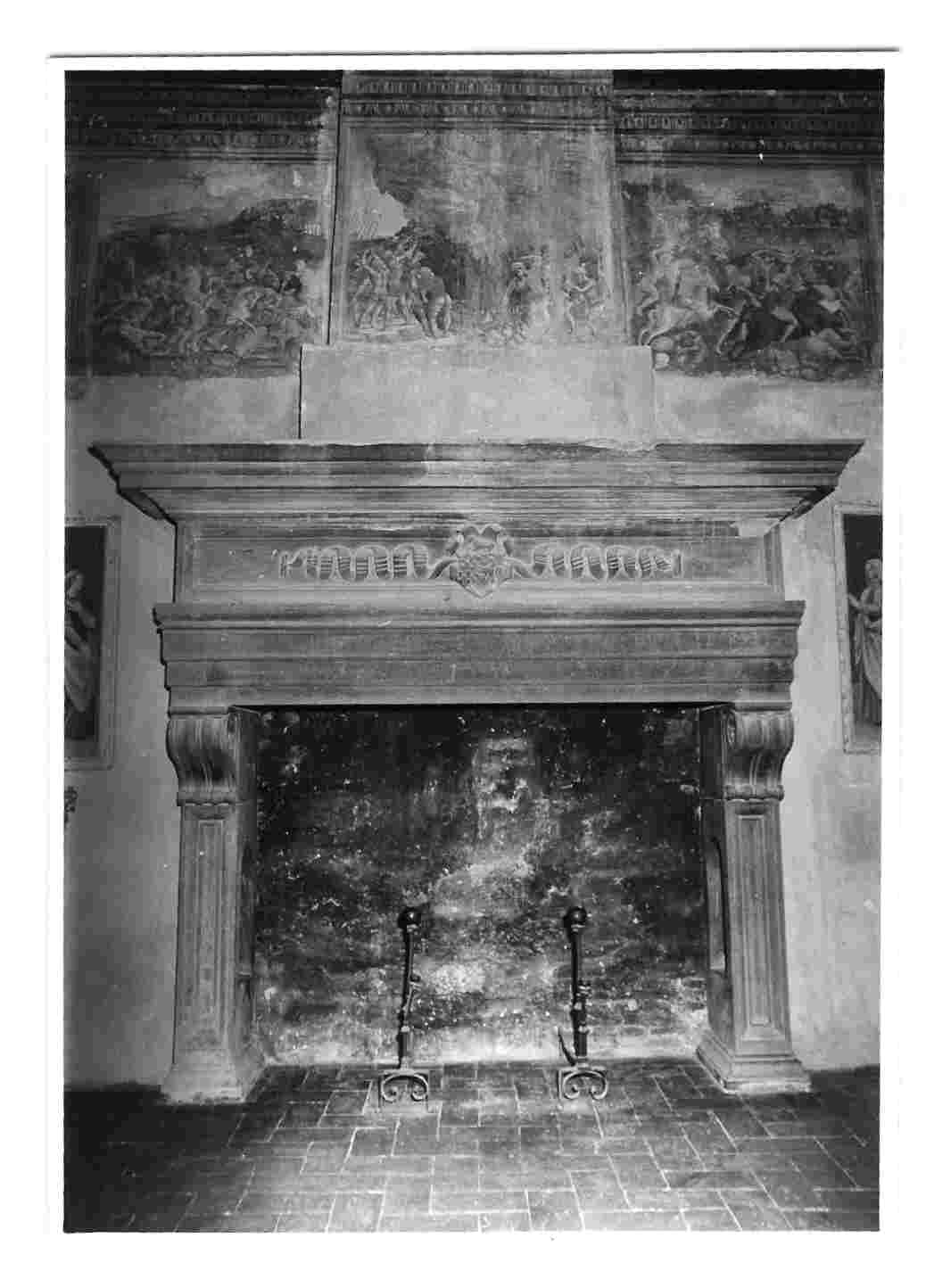 camino, opera isolata - bottega Italia centrale (sec. XVI)