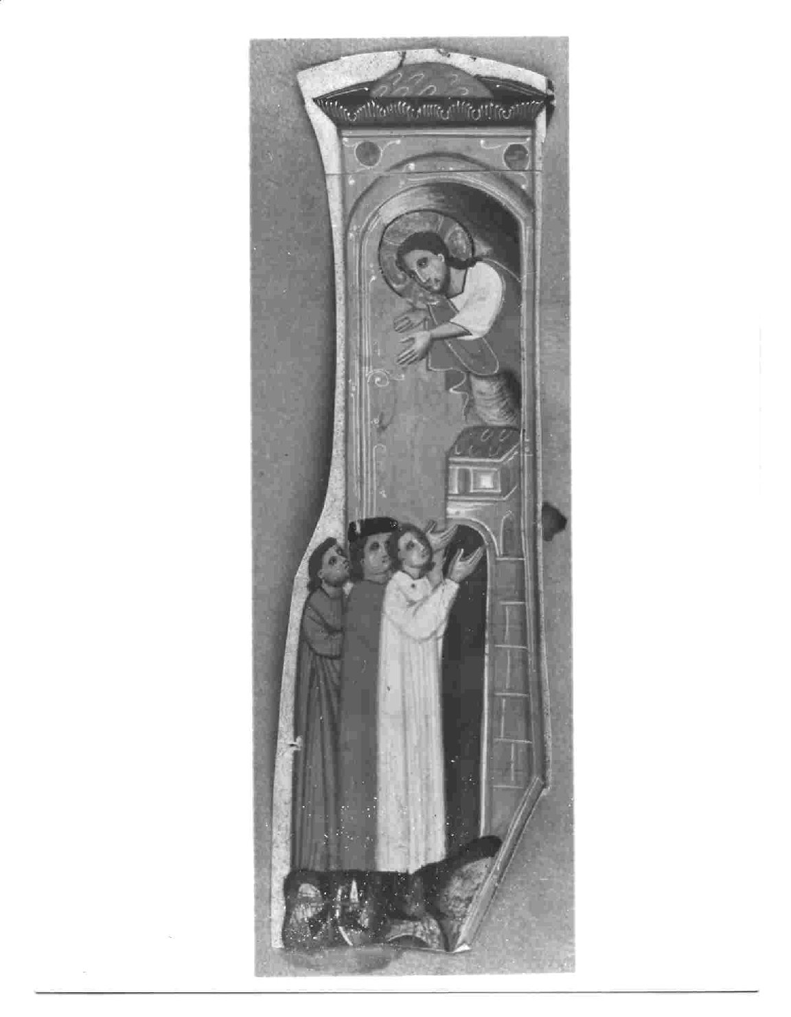 Cristo appare agli Apostoli (miniatura, elemento d'insieme) - bottega Italia centrale (seconda metà sec. XIII)
