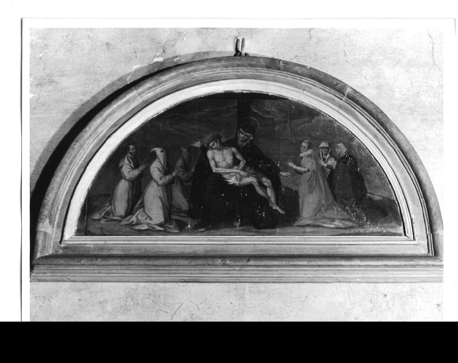 Pietà (dipinto, opera isolata) - ambito Italia centrale (ultimo quarto sec. XVI)