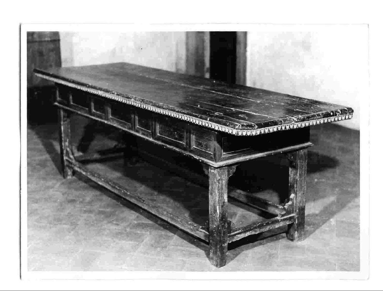 tavolo, opera isolata - bottega emiliana (secc. XIX/ XX)