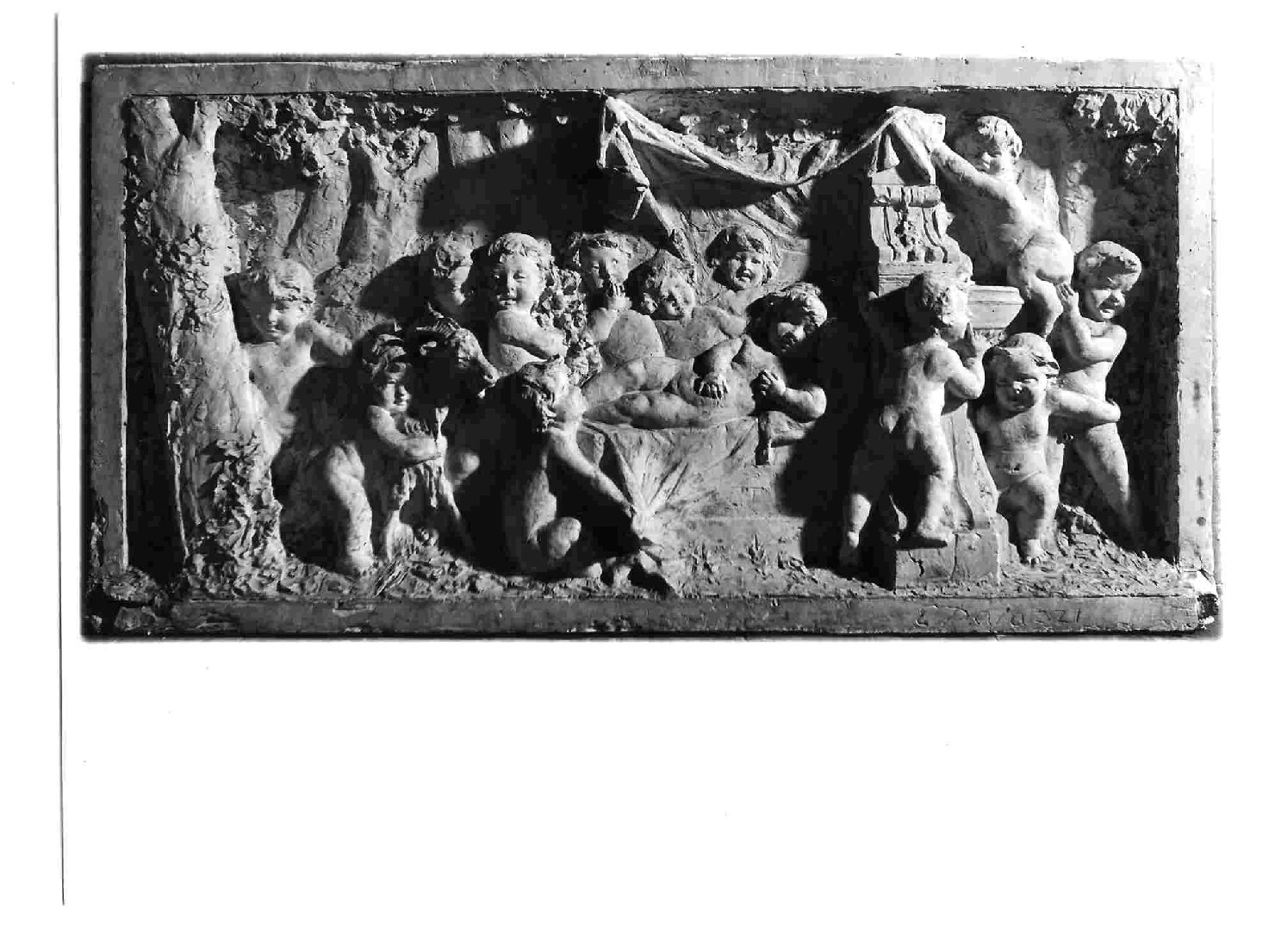 baccanale (rilievo, opera isolata) di Palazzi Elmo (inizio sec. XX)