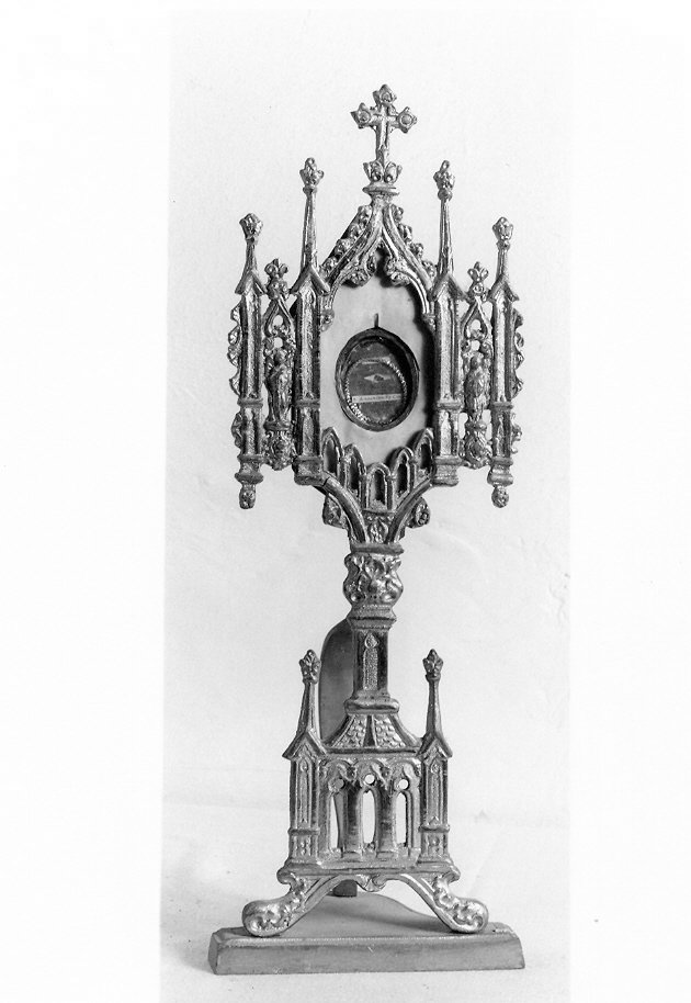 reliquiario - a ostensorio, opera isolata - bottega Italia centrale (fine/inizio secc. XIX/ XX)