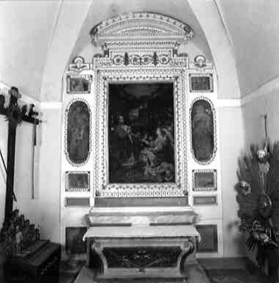mostra d'altare, complesso decorativo - bottega umbra (fine sec. XVI)