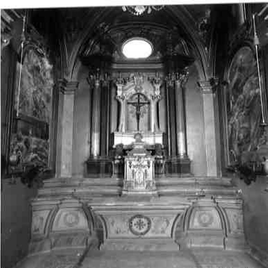 mostra architettonica d'altare, complesso decorativo - bottega umbra (metà sec. XVIII)