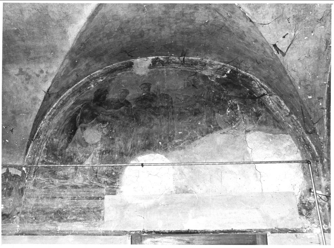 San Filippo Benizi è accolto festosamente dagli abitanti di Todi (dipinto) di Michelini Giovan Battista (sec. XVII)