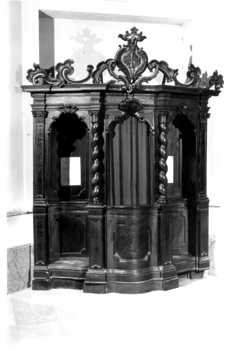 confessionale - bottega umbra (prima metà sec. XVIII)