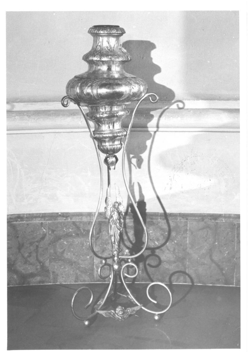 lampada - a stelo - bottega italiana (seconda metà sec. XIX)