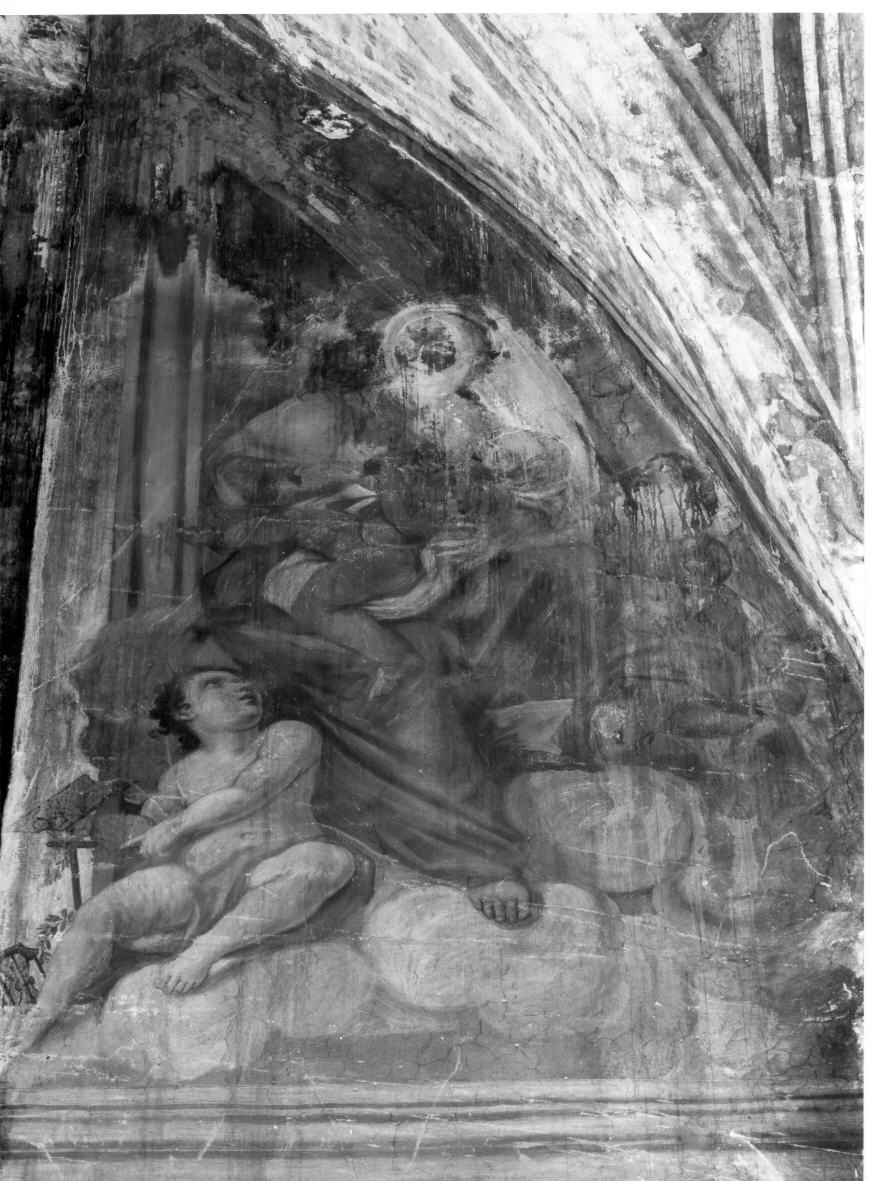 Madonna con Bambino (dipinto, elemento d'insieme) di Nasini Giuseppe Nicola (cerchia) (inizio sec. XVIII)