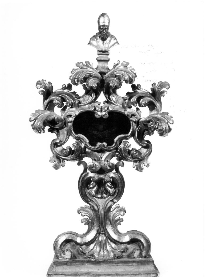 reliquiario - a ostensorio - bottega umbra (sec. XVIII)