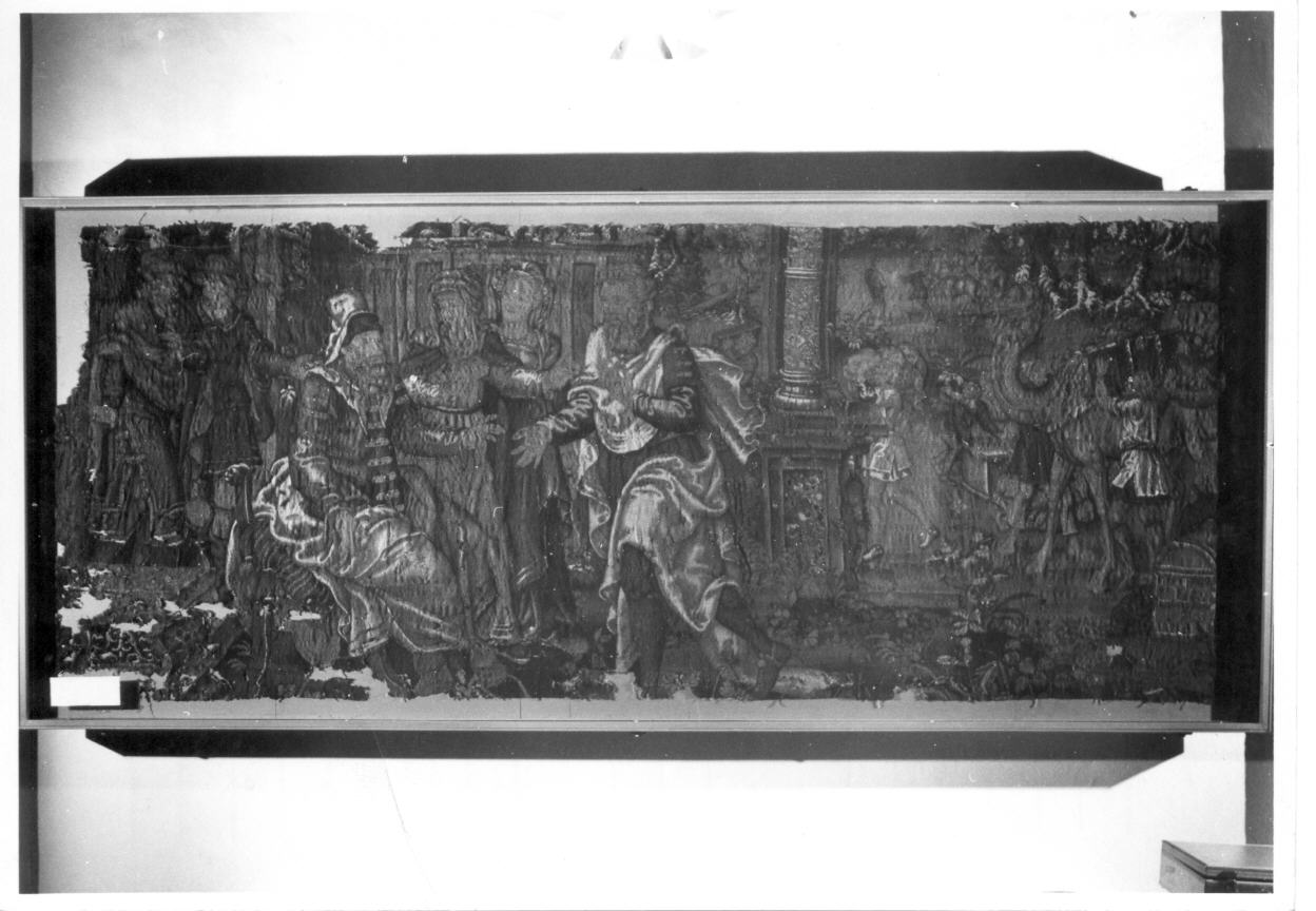 storia di Giacobbe (arazzo da chiesa, elemento d'insieme) - manifattura fiamminga (seconda metà sec. XVI)