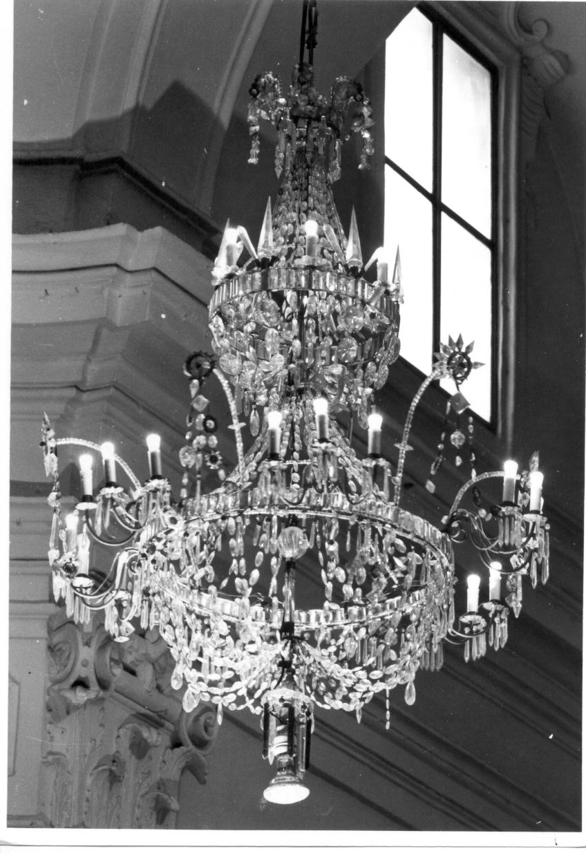 lampadario - manifattura Italia centro-settentrionale (primo quarto sec. XIX)