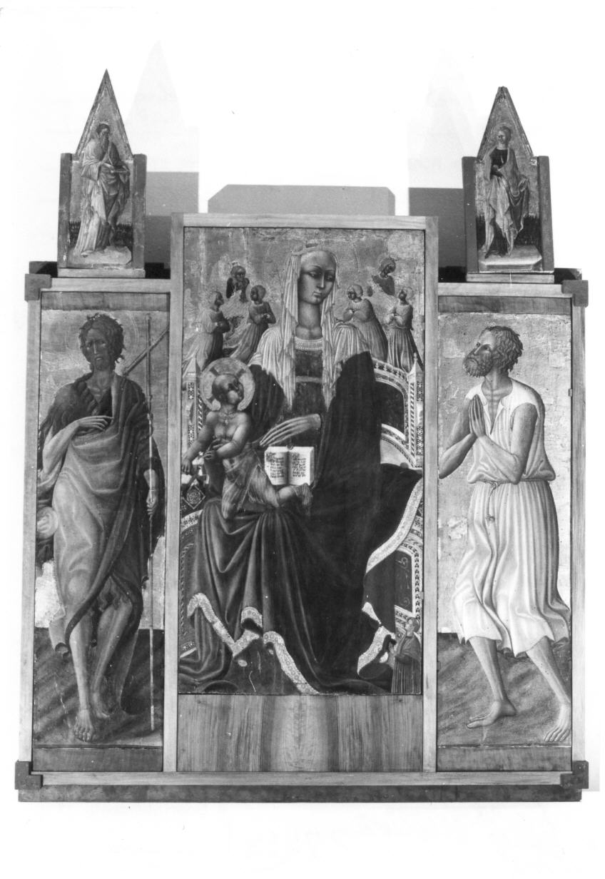 Madonna in trono e Santi (trittico) di Bartolomeo di Tommaso (sec. XV)