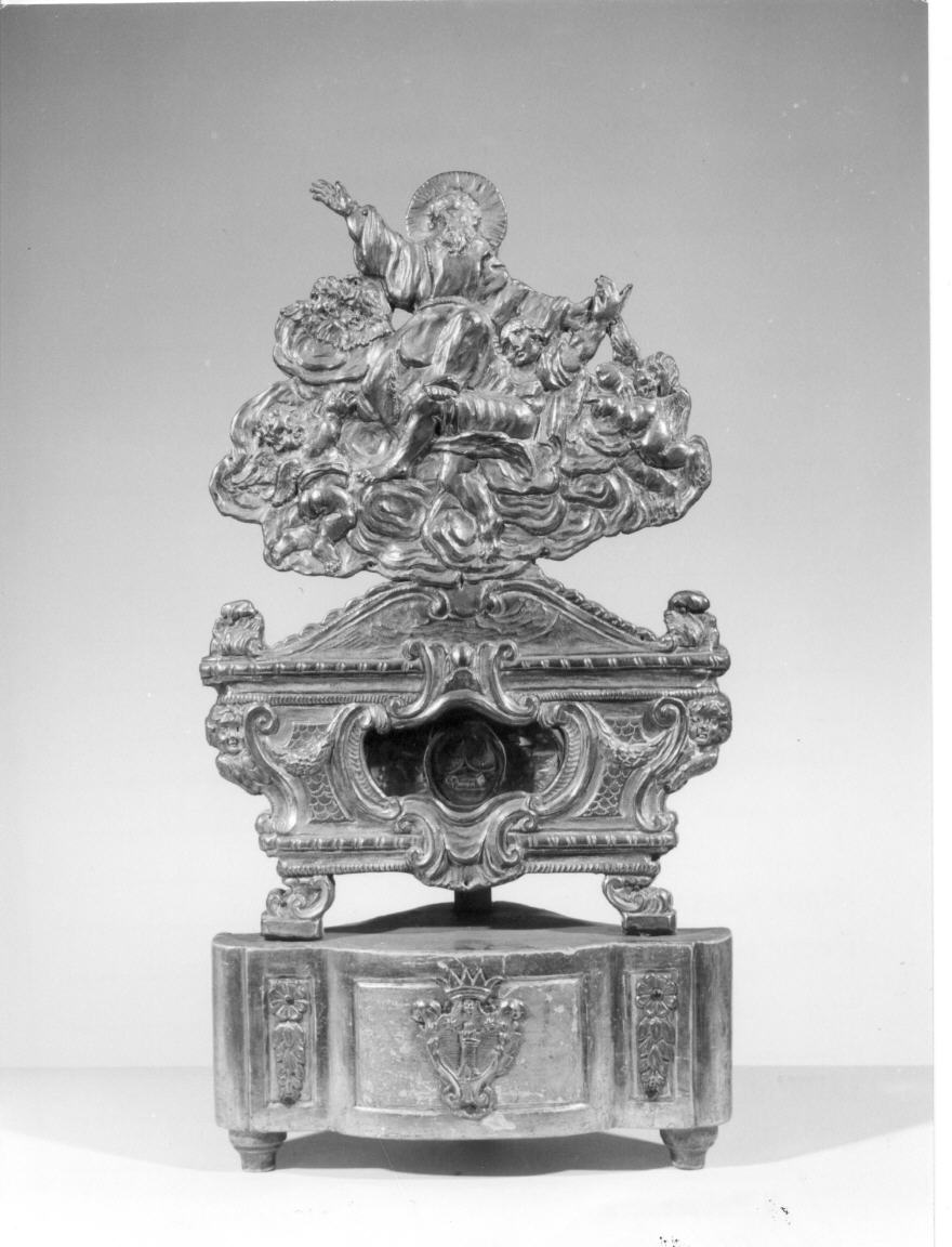 reliquiario a teca - a urna - bottega Italia centrale (sec. XVIII)