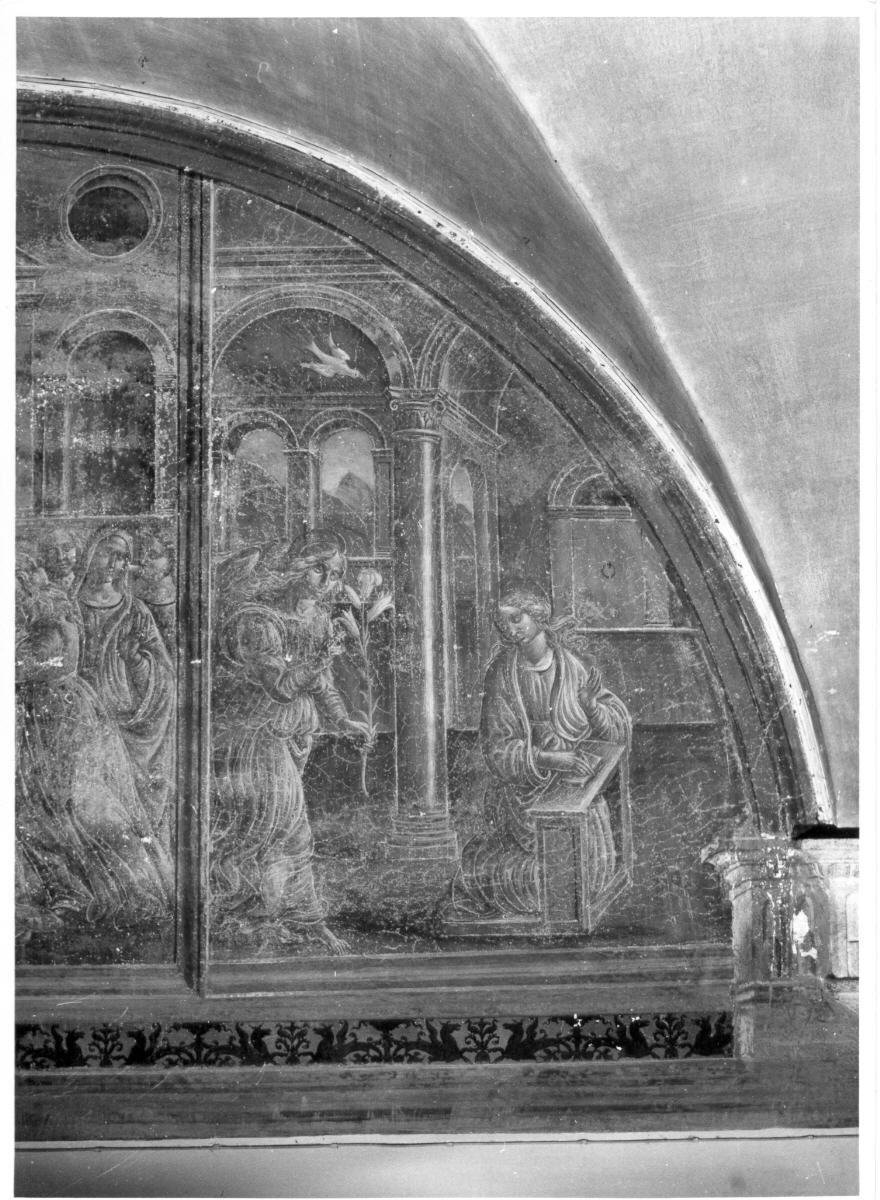 Annunciazione (dipinto) di Muti Feliciano di Giacomo de' (attribuito) (sec. XVI)