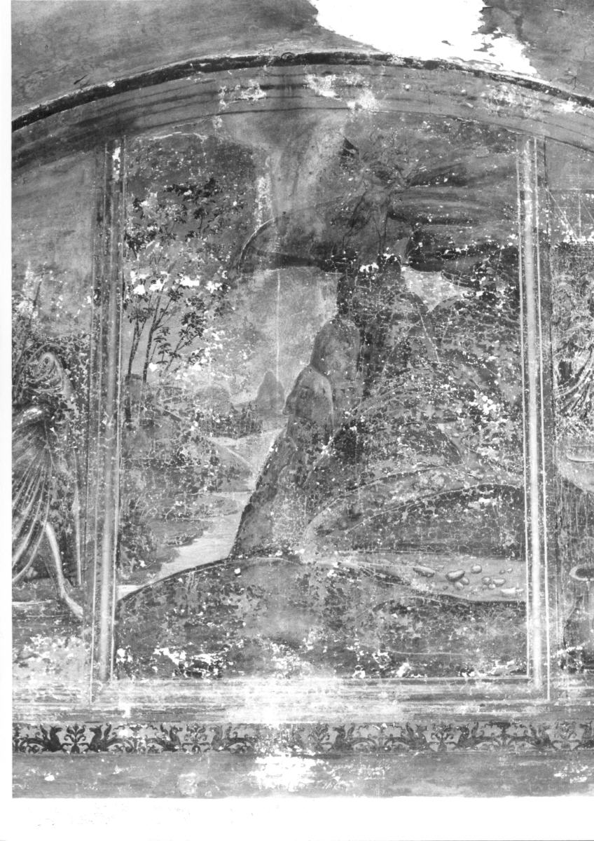 Cristo tentato da Satana (dipinto) di Muti Feliciano di Giacomo de' (attribuito) (sec. XVI)