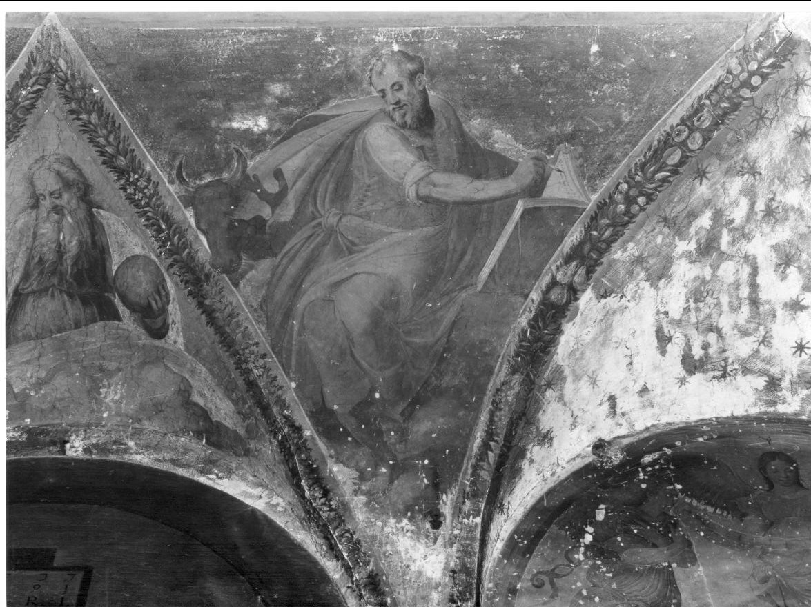 San Luca (dipinto, elemento d'insieme) di Circignani Nicolò detto Pomarancio (attribuito) (terzo quarto sec. XVI)