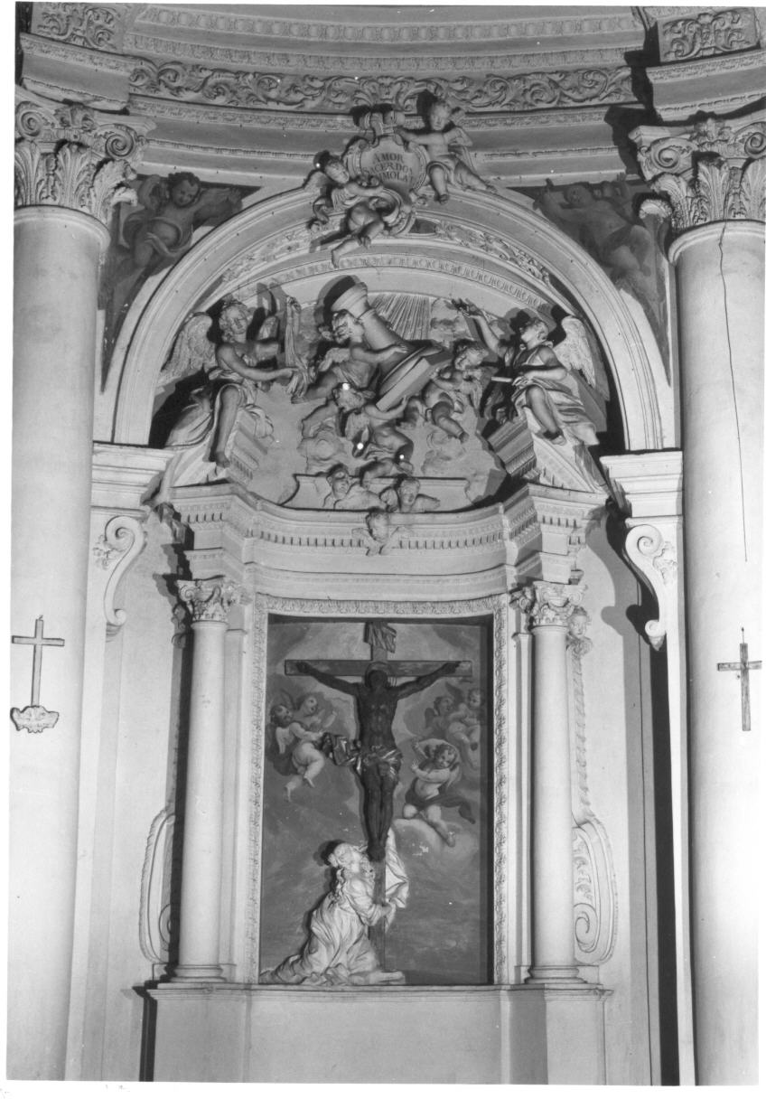 crocifissione di Cristo (gruppo scultoreo) - bottega Italia centrale (prima metà sec. XVIII)