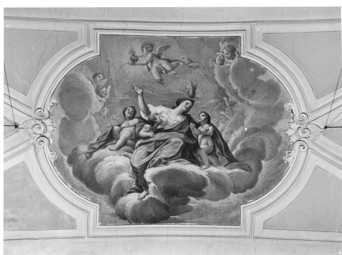 Carità (dipinto, elemento d'insieme) di Coccetti Liborio (seconda metà sec. XVIII)